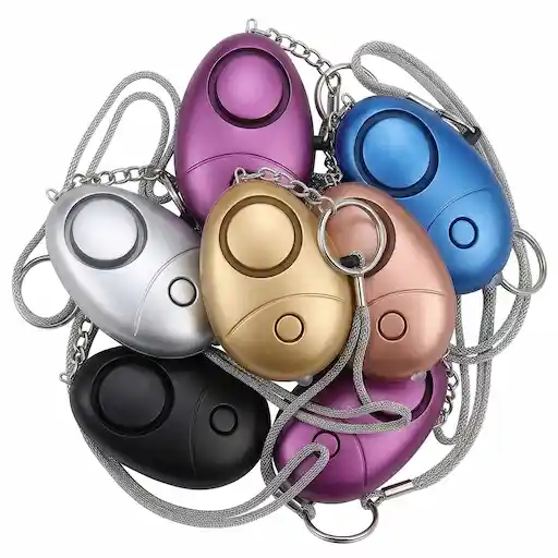 KOSIN Personal Safety Alarm keychain with LED light, 6-Pack, 140dB